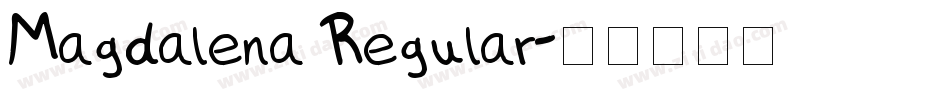 Magdalena Regular字体转换